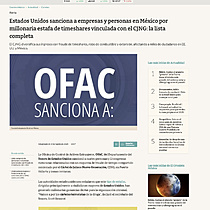 Estados Unidos sanciona a empresas y personas en Mxico por millonaria estafa de timeshares vinculada con el CJNG: la lista completa